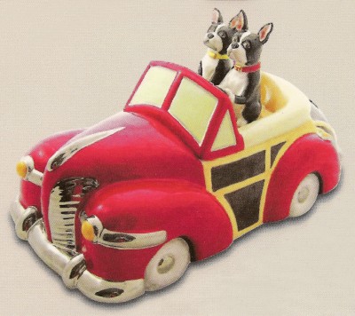 MR. & MRS. MAGEE WOODY COOKIE JAR BY HENRY CAVANAGH