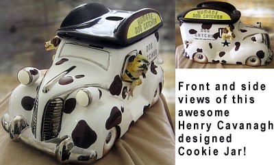 DOG CATCHER COOKIE JAR BY HENRY CAVANAGH