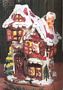 Cobblestone Village Santa's Workshop Cookie Jar