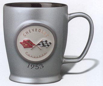 CORVETTE 1953 FLAGS 12 OUNCE SCULPTED MUG