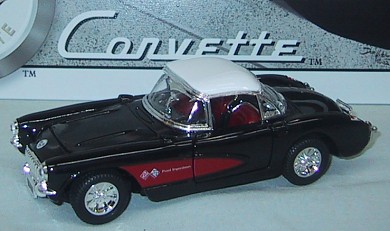 1957 BLACK CORVETTE COUPE DIE-CAST SCALE MODEL