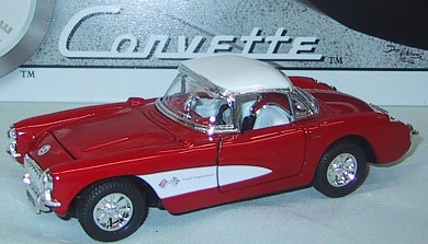 1957 RED CORVETTE COUPE DIE-CAST SCALE MODEL