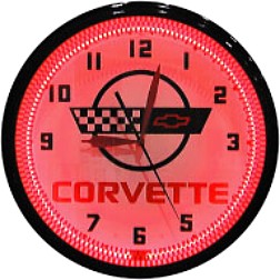 Corvette C-4 Neon Wall Clock