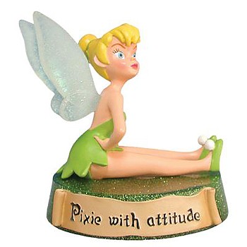 DISNEY LIFE ACCORDING TO TINKER BELL PIXIE WITH ATTITUDE FIGURINE