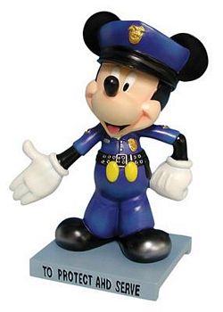Disney Mickey Inspearations True Blue Policeman Mickey Mouse Figurine