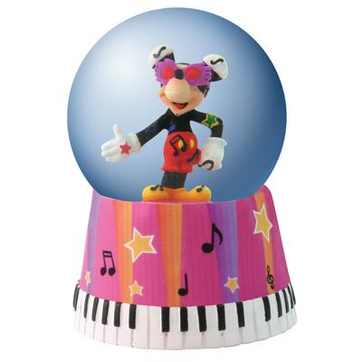 Disney Mickey Inspearations Music Royalty Mickey Mouse Mini Waterglobe