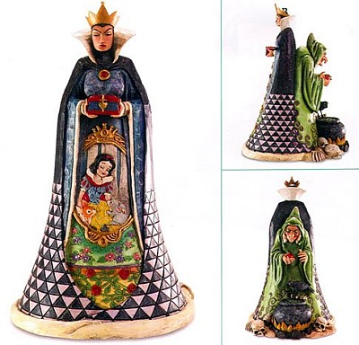 DISNEY TRADITIONS QUEEN/WITCH 2 SIDED FIGURINE BY JIM SHORE