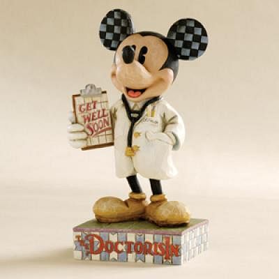 DISNEY TRADITIONS MICKEY MOUSE THE DOCTOR IS IN FIGURINE BY JIM SHORE
