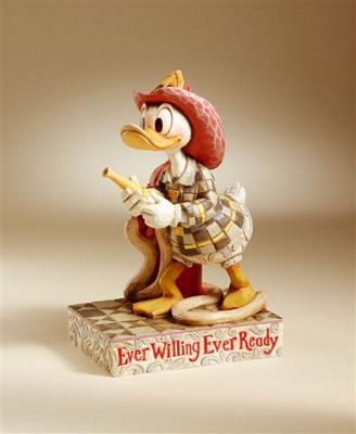 DISNEY TRADITIONS DONALD DUCK FIREMAN EVER WILLING EVER READY FIGURINE BY JIM SHORE