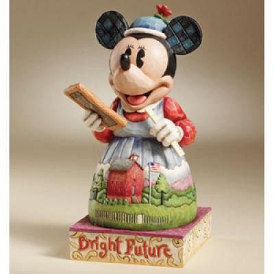 DISNEY TRADITIONS MINNIE MOUSE BRIGHT FUTURE TEACHER FIGURINE BY JIM SHORE