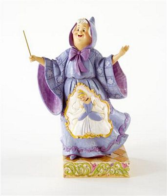 DISNEY TRADITIONS CINDERLLA FAIRY GODMOTHER FIGURINE BY JIM SHORE