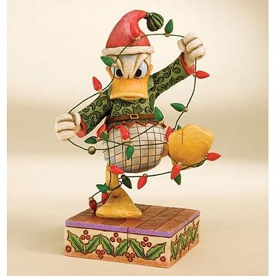 DISNEY TRADITIONS DONALD DUCK SANTAS HELPER FIGURINE BY JIM SHORE