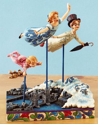 DISNEY TRADITIONS DARLING KIDS FLYING SCENE FIGURINE BY JIM SHORE