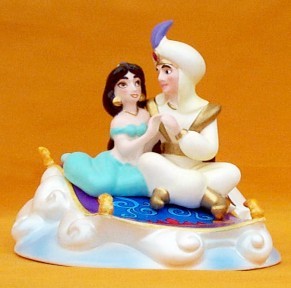 Aladdin & Jasmine On Carpet Musical