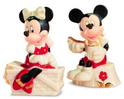 Disney Mickey And Minnie Mouse Picnic Pals Salt And Pepper Shakers By Lenox Classics
