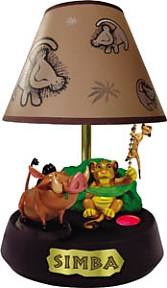 DISNEY SIMBA ANIMATED TALKING LAMP