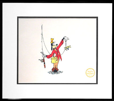 HOW TO FISH FRAMED LIMITED EDITION WALT DISNEY SERICEL