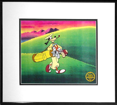 HOW TO PLAY GOLF FRAMED LIMITED EDITION WALT DISNEY SERICEL