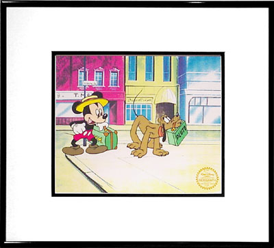 MR. MOUSE TAKES A TRIP FRAMED LIMITED EDITION WALT DISNEY SERICEL
