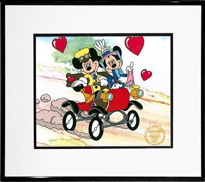SUNDAY DRIVE FRAMED LIMITED EDITION WALT DISNEY SERICEL