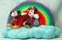 Mickey And Minnie Mouse Rainbow On A Cloud Candle