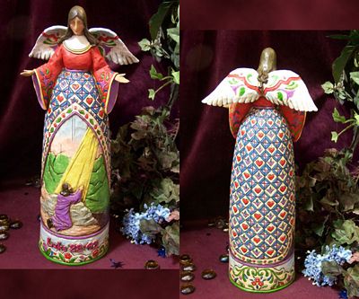 Jim Shore Heartwood Creek Praying In The Garden Angel Figurine