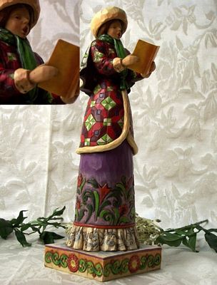 Jim Shore Heartwood Creek Caroler Woman Figurine