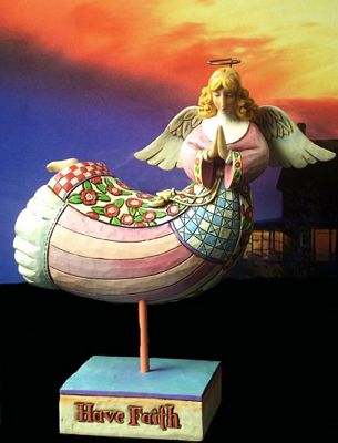 Jim Shore Heartwood Creek Angel Have Faith Figurine