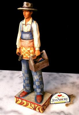 Jim Shore Heartwood Creek Working Man With Tools
