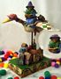 Jim Shore Heartwood Creek Mother Goose Riding On Goose Figurine