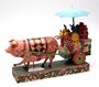 Jim Shore Heartwood Creek Pig Pulling Fruit Cart Figurine