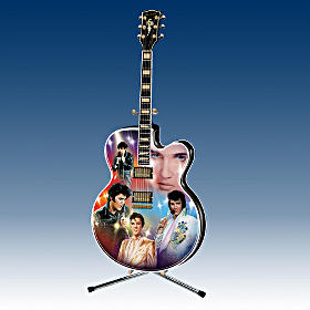 ELVIS PRESLEY ROCKIN' THROUGH THE YEARS GUITAR LIMITED EDITION COLLECTOR PLATE