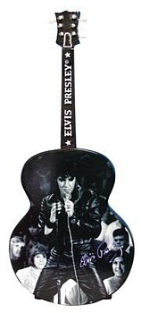 Elvis Presley Don't Be Cruel Black Suit Musical Guitar Shaped Figurine