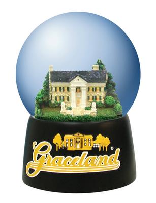 ELVIS PRESLEY GRACELAND MANSION MUSICAL WATERGLOBE