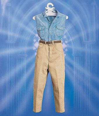 PRINCESS DIANA KHAKI PANTS AND DENIM SHIRT CASUAL ENSEMBLE BY THE FRANKLIN MINT