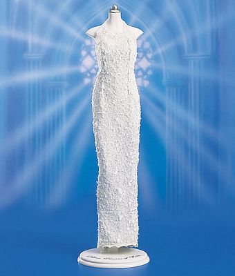 PRINCESS DIANA WHITE LACE GOWN ENSEMBLE BY THE FRANKLIN MINT