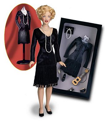 MARILYN MONROE BLACK DRESS ENSEMBLE - SOME LIKE IT HOT BY THE FRANKLIN MINT