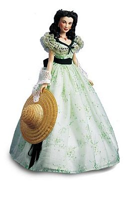 SCARLETT O'HARA BBQ AT TWELVE OAKS VINYL PORTRAIT DOLL BY THE FRANKLIN MINT