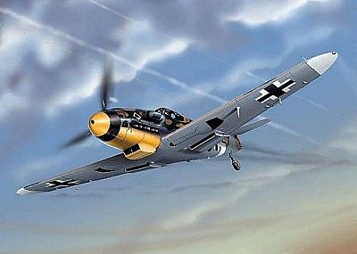 ME-109 MESSERSCHMITT LUFTWAFFE KDR./JG 53 DIE-CAST METAL SCALE MODEL - ARMOUR COLLECTION BY THE FRANKLIN MINT