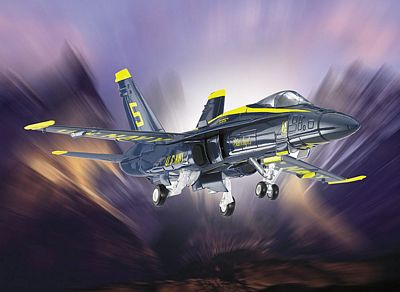 F/A-18 HORNET BLUE ANGELS DIE-CAST METAL SCALE MODEL - ARMOUR COLLECTION BY THE FRANKLIN MINT