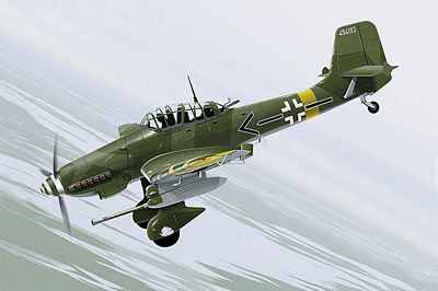 JU 87 G-2 STUKA DORA TANK BUSTER DIE-CAST METAL SCALE MODEL - ARMOUR COLLECTION BY THE FRANKLIN MINT