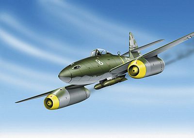 MESSERSCHMITT ME 262A WHITE 8 DIE-CAST METAL SCALE MODEL - ARMOUR COLLECTION BY THE FRANKLIN MINT
