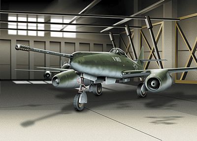 MESSERSCHMITT ME 262U4 BOMBER INTERCEPTOR DIE-CAST METAL SCALE MODEL - ARMOUR COLLECTION BY THE FRANKLIN MINT