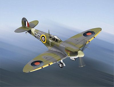 SPITFIRE 124 SQN. WG. CDR. R.S. TUCK DIE-CAST METAL SCALE MODEL - ARMOUR COLLECTION BY THE FRANKLIN MINT