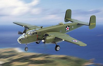 B-25B MITCHELL TOKYO RAIDERS DIE-CAST METAL SCALE MODEL - ARMOUR COLLECTION BY THE FRANKLIN MINT
