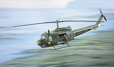 BELL UH-1D HUEY US ARMY 1 CAVALRY DIE-CAST METAL SCALE MODEL - ARMOUR COLLECTION BY THE FRANKLIN MINT