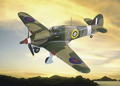 HURRICANE MK I SQN. LDR. ROBERT STANFORD TUCK DIE-CAST METAL SCALE MODEL - ARMOUR COLLECTION BY THE FRANKLIN MINT