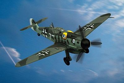 ME-109G MESSERSCHMITT LUFTWAFFE JG 51 MOLDERS DIE-CAST METAL SCALE MODEL - ARMOUR COLLECTION BY THE FRANKLIN MINT