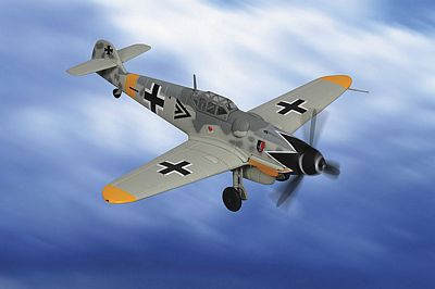 ME-109G MESSERSCHMITT LUFTWAFFE VII/JG 52 DIE-CAST METAL SCALE MODEL - ARMOUR COLLECTION BY THE FRANKLIN MINT