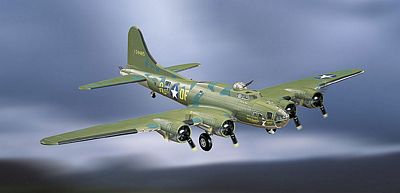 B-17F FLYING FORTRESS MEMPHIS BELLE DIE-CAST METAL SCALE MODEL - ARMOUR COLLECTION BY THE FRANKLIN MINT